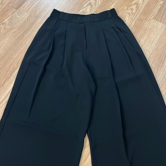 Suzy-D, London,Elegant Black Wide-Leg Palazzo Pants,Pull-On,Elastic,Size Small - Picture 11 of 13